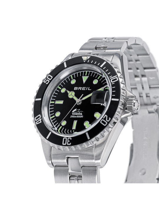 Orologio Breil - Tempo e Data - Silver - 38mm - Nero - TW2088