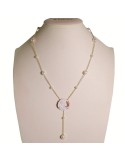 Collana Rajola - Argento 925% Dorato - Perle-Cammeo con Donna-45-859-3