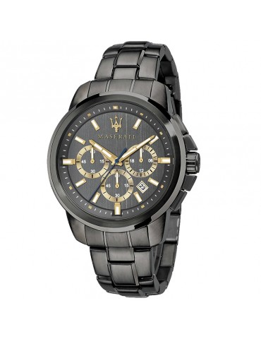 Maserati Men's Success Chronograph Gun Metal 44mm Watch - 0