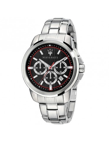 Maserati Men's Chronograph Black Success 44mm Watch - 0