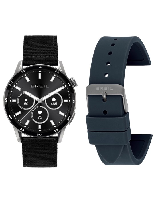 Smartwatch Breil - BC-2 - Doppio Cinturino Nero - Blu - 43mm - TW2095