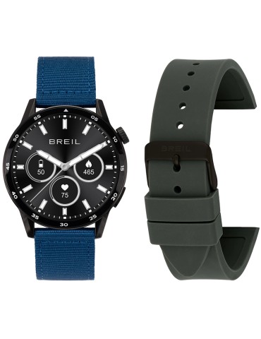 Breil Smartwatch - Double Strap - Blue & Black - 43mm - TW2096