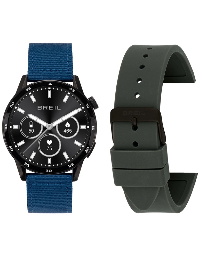 Breil Smartwatch - Double Strap - Blue & Black - 43mm - TW2096