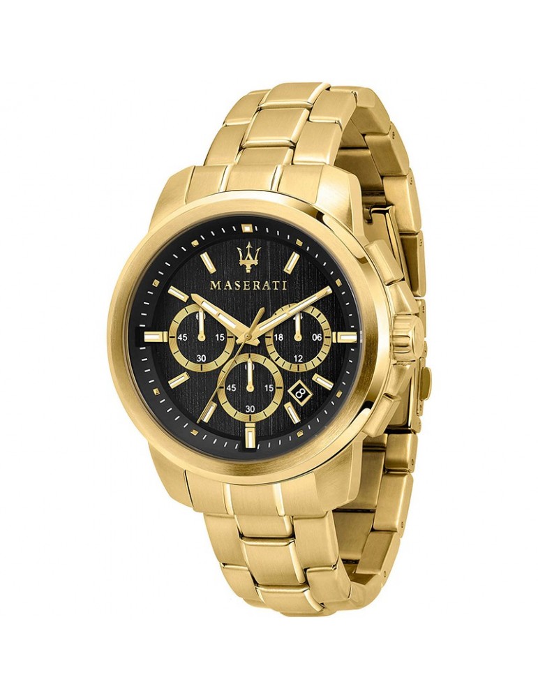 Orologio Maserati Uomo - Successo - 44mm - Dorato - Nero - R8873621013