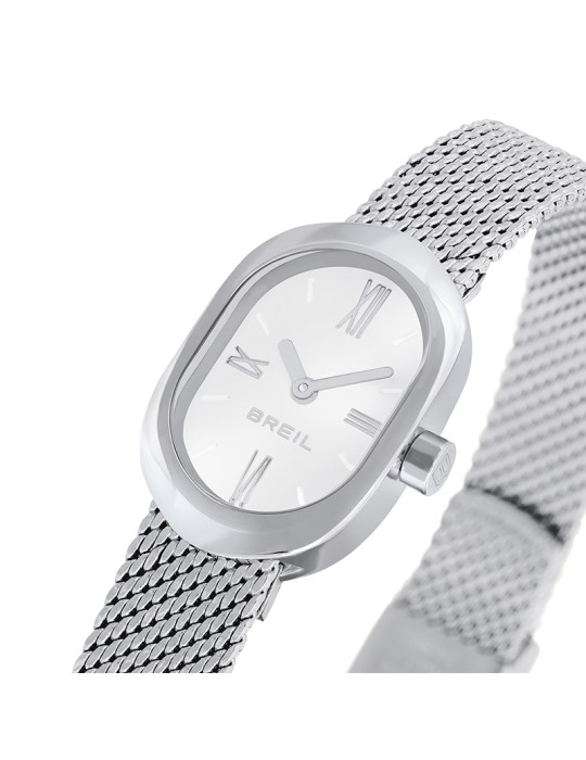 Orologio Breil - Evanesse - Ovale - Silver - 16x25mm - Bianco - TW2106