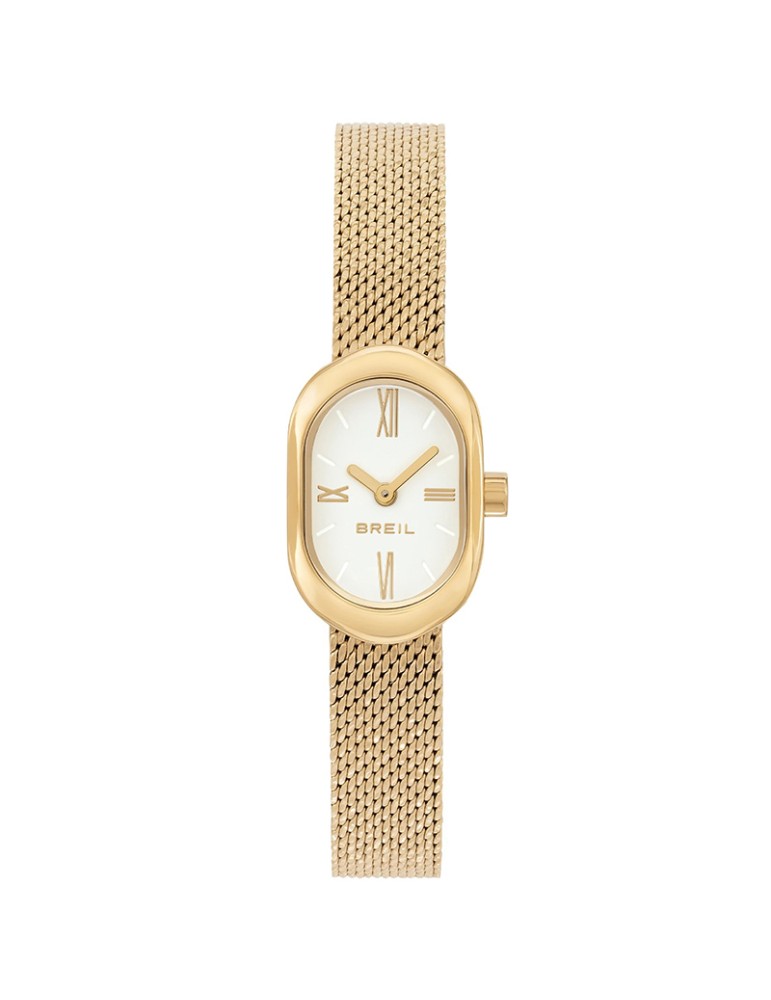 Orologio Breil - Solo Tempo - Ovale - Gold - 16x25mm - Bianco - TW2107