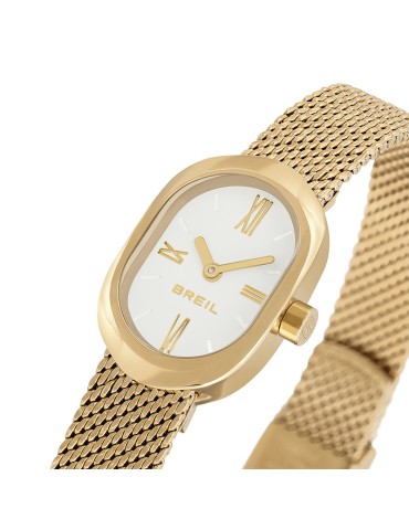 Breil Watch - Time Only - Oval - Gold - 16x25mm - White - TW2107 2