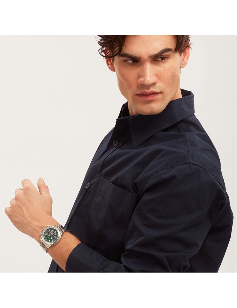 Orologio Breil - Vanguard - Cronografo - Silver - 43mm - Verde -TW2110