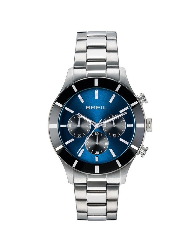 Orologio Breil - Remixer - Cronografo - Silver - 42mm - Blu - TW2114