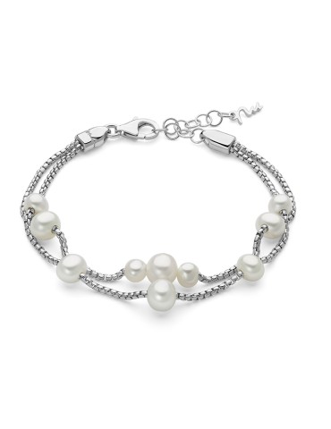 Bracciale Miluna - Miss Italia in Argento 925% con Perle Vere - 0