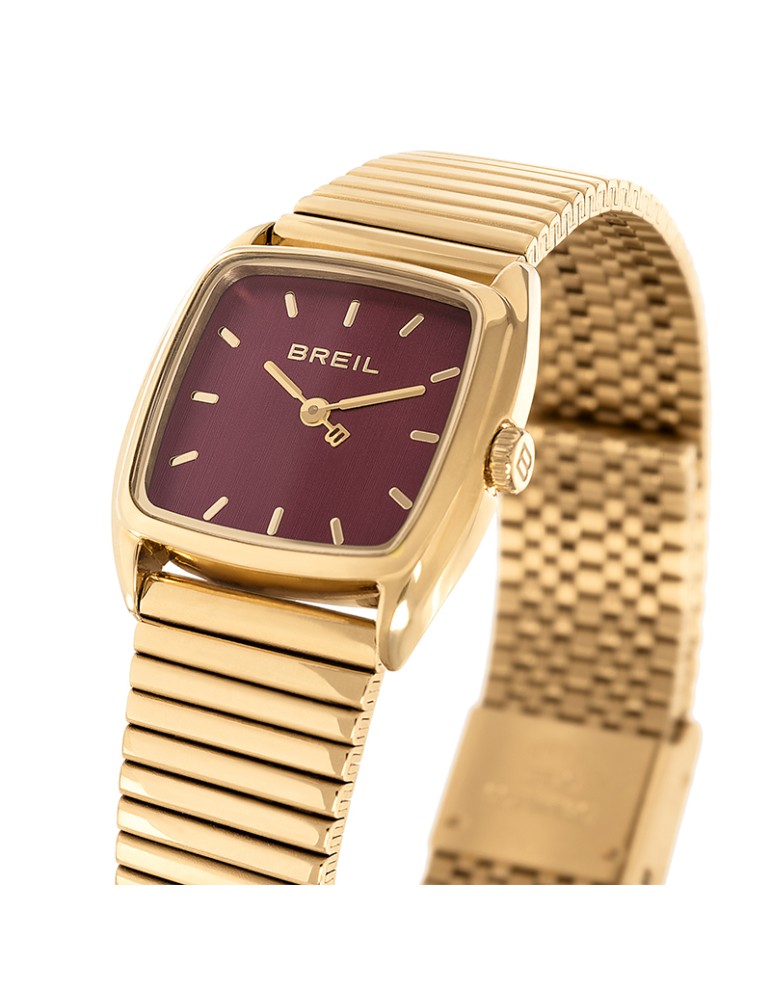 Breil Watch - Stylize - Time Only - Golden - 24mm - Bordeaux-TW2120