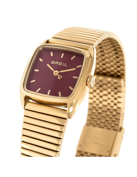 Breil Watch - Stylize - Time Only - Golden - 24mm - Bordeaux-TW2120