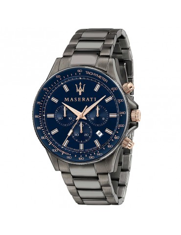 Orologio Maserati Uomo - Sfida - Cronografo - 44mm - Blu - R8873640001