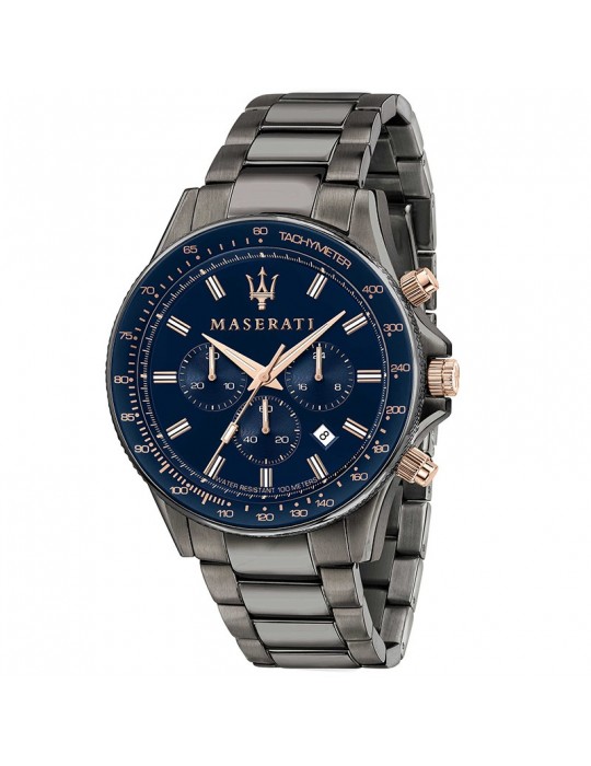 Maserati Men's Blue Sfida Chronograph 44mm Watch - 0