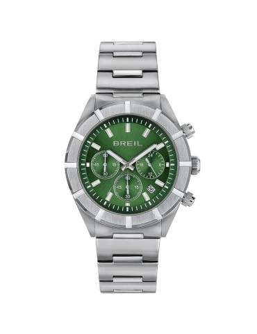 Breil Watch - B 12 H - Chronograph - Silver - 42mm - Green - TW2121