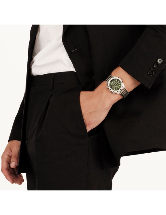 Orologio Breil - B 12 H - Cronografo - Silver - 42mm - Verde - TW2121