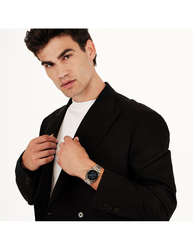 Breil Watch - BSW 6.5 - Time Only - Silver - 38mm - Blue - TW2122