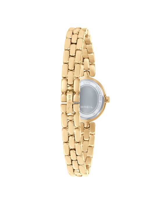 Breil Watch - Time Only - Gold - 31mm - White with Crystals-TW2124