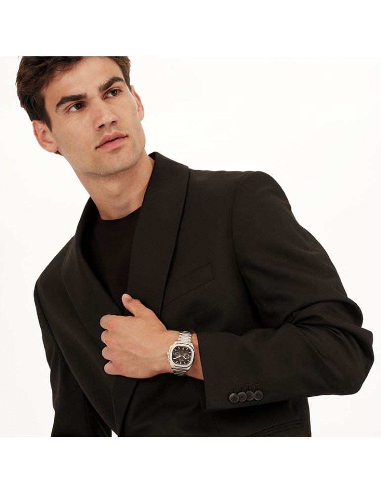 Orologio Breil - Retrofuture - Cronografo - Silver -40,5mm-Nero-TW2129