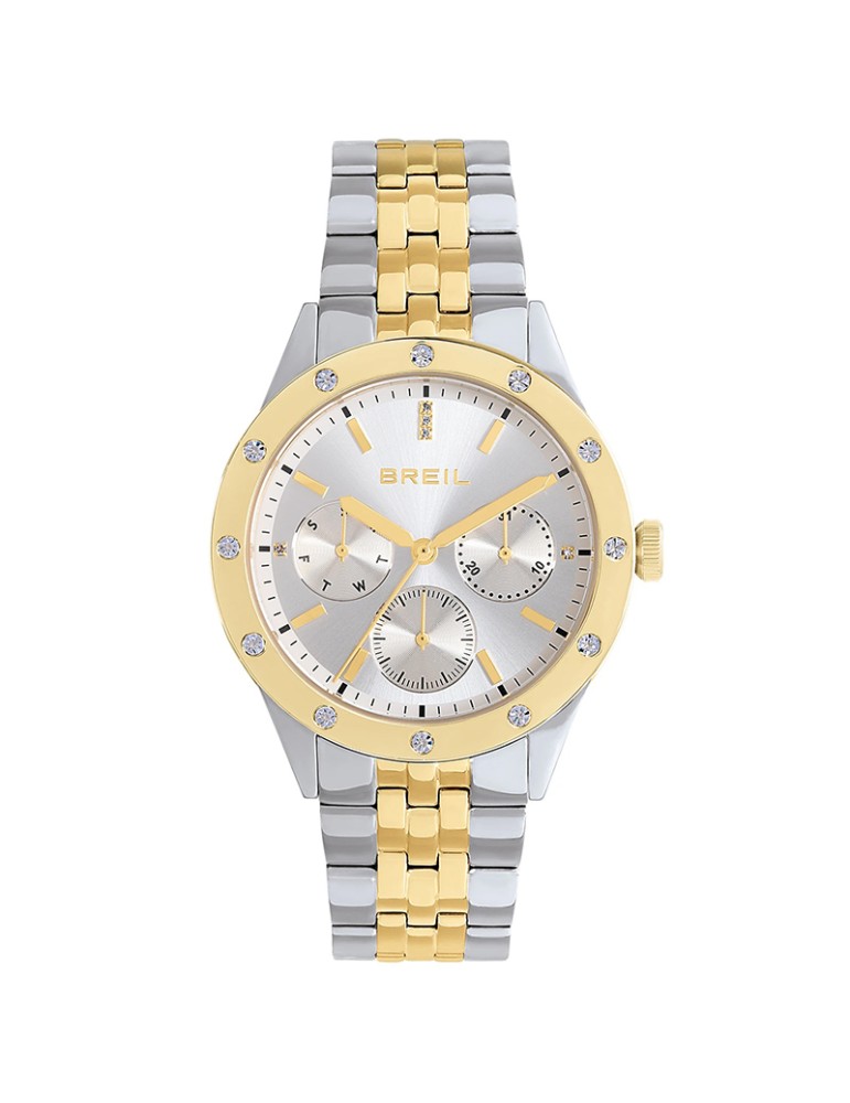Orologio Breil - Cronografo - Silver e Gold - 36mm - Cristalli -TW2134
