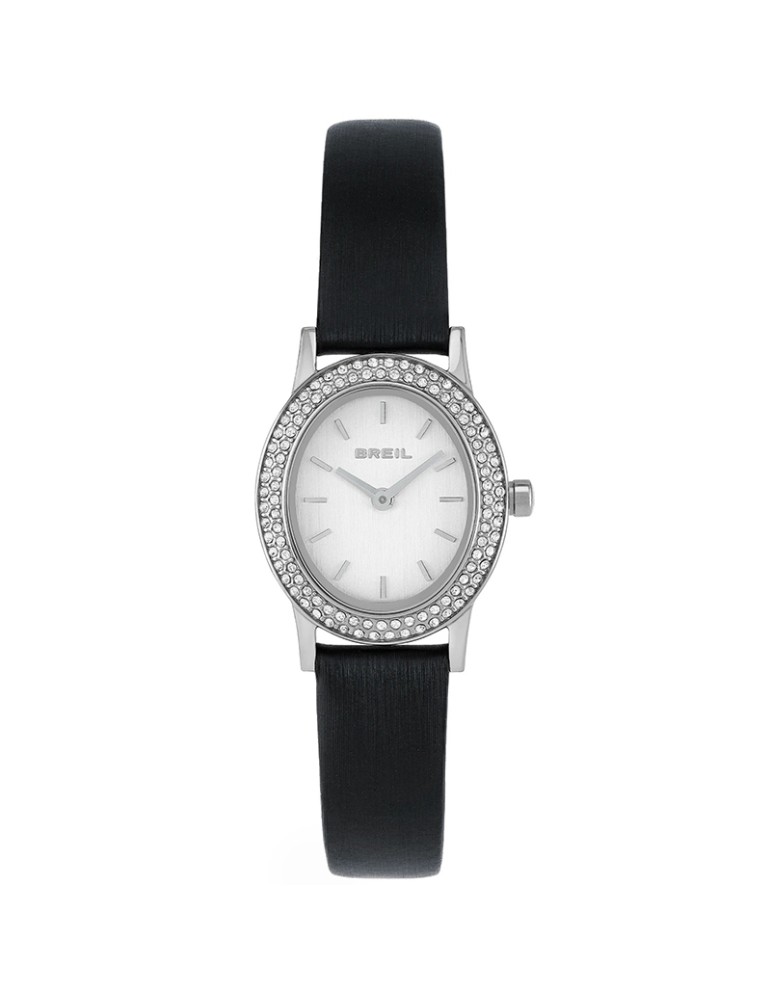Breil Watch - Time Only - Black - Round Case - Crystals -TW2136