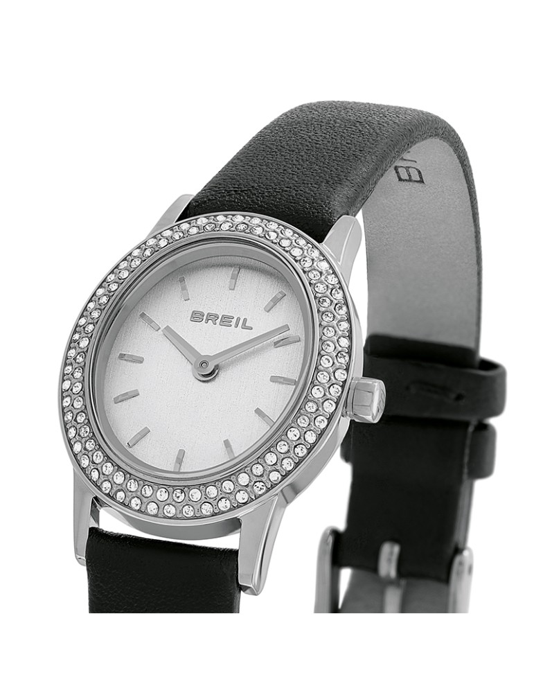 Orologio Breil - Solo Tempo - Nero - Cassa Rotonda - Cristalli -TW2136