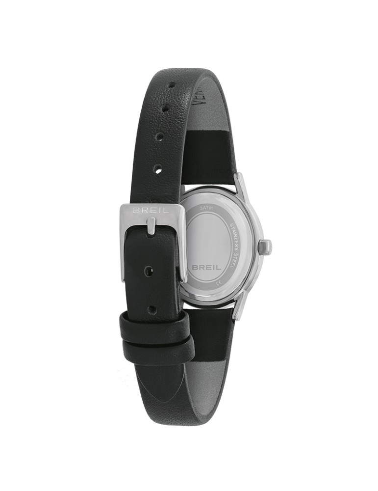 Breil Watch - Time Only - Black - Round Case - Crystals -TW2136