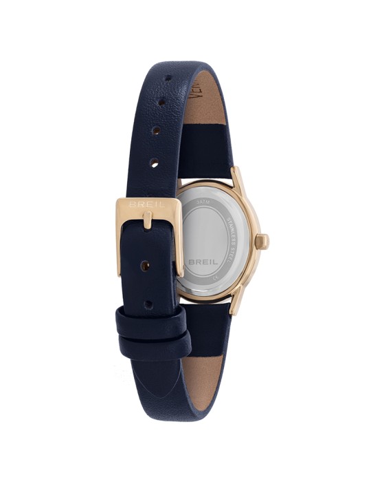 Breil Watch - Blue - Gold Round Case - Crystals - TW2137