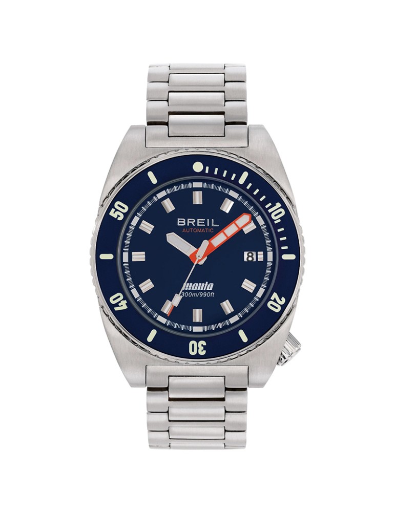 Orologio Breil - Automatico - Tempo e Data - Silver - 42mm -Blu-TW2180