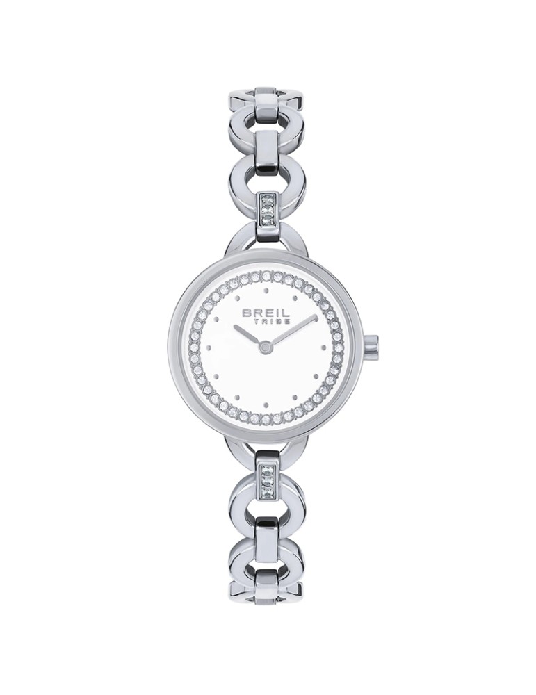 Breil Tribe Watch - Silver - 25mm - White - Crystals - EW0742