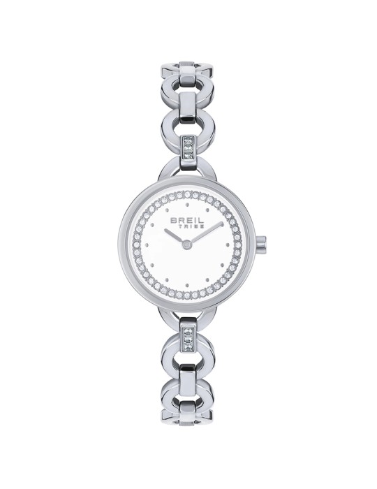 Breil Tribe Watch - Silver - 25mm - White - Crystals - EW0742
