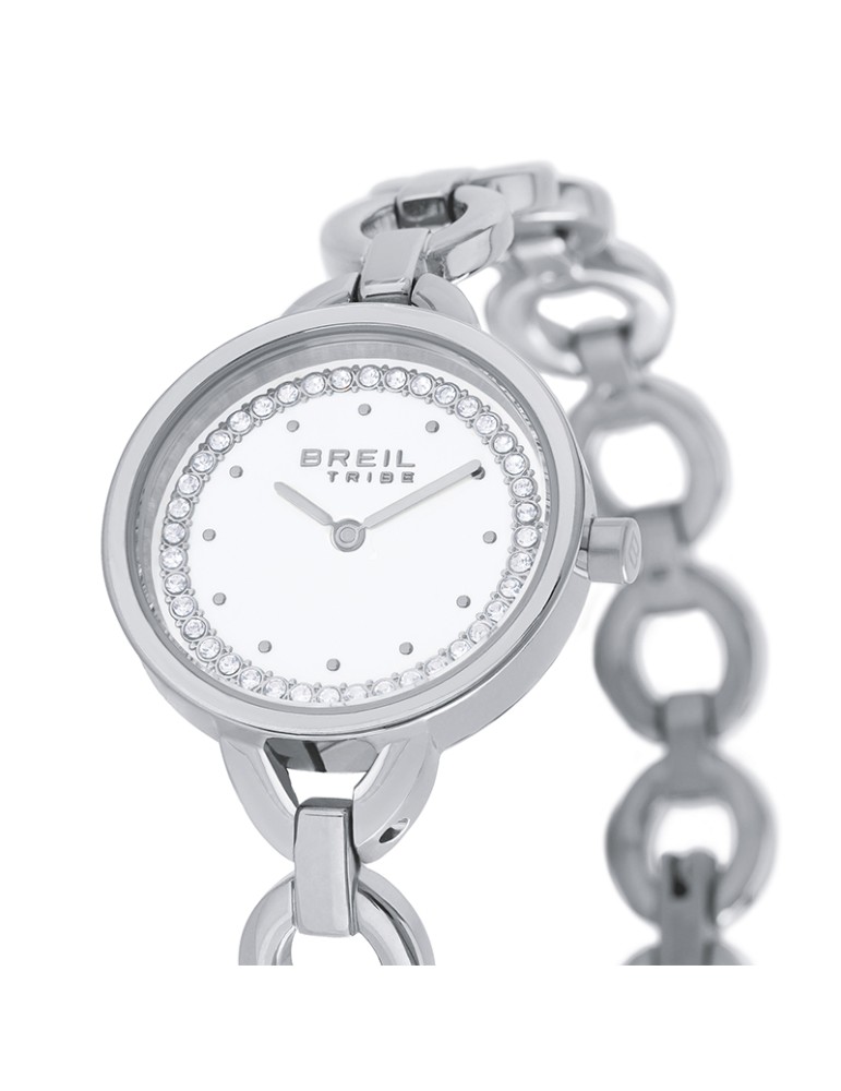 Breil Tribe Watch - Silver - 25mm - White - Crystals - EW0742