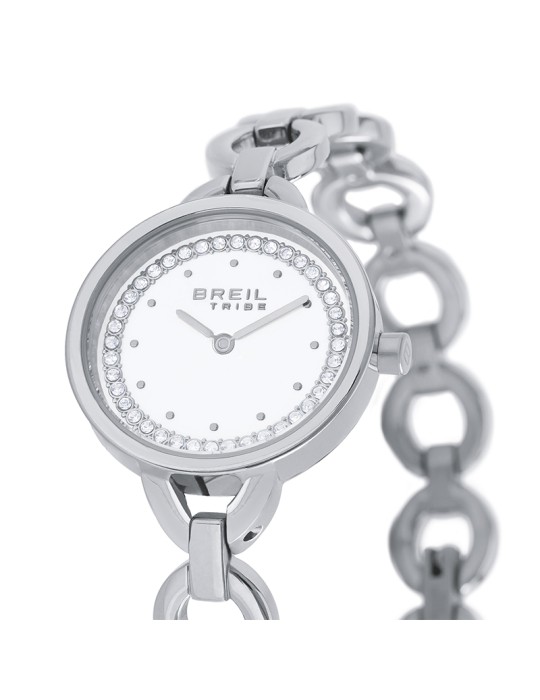 Breil Tribe Watch - Silver - 25mm - White - Crystals - EW0742