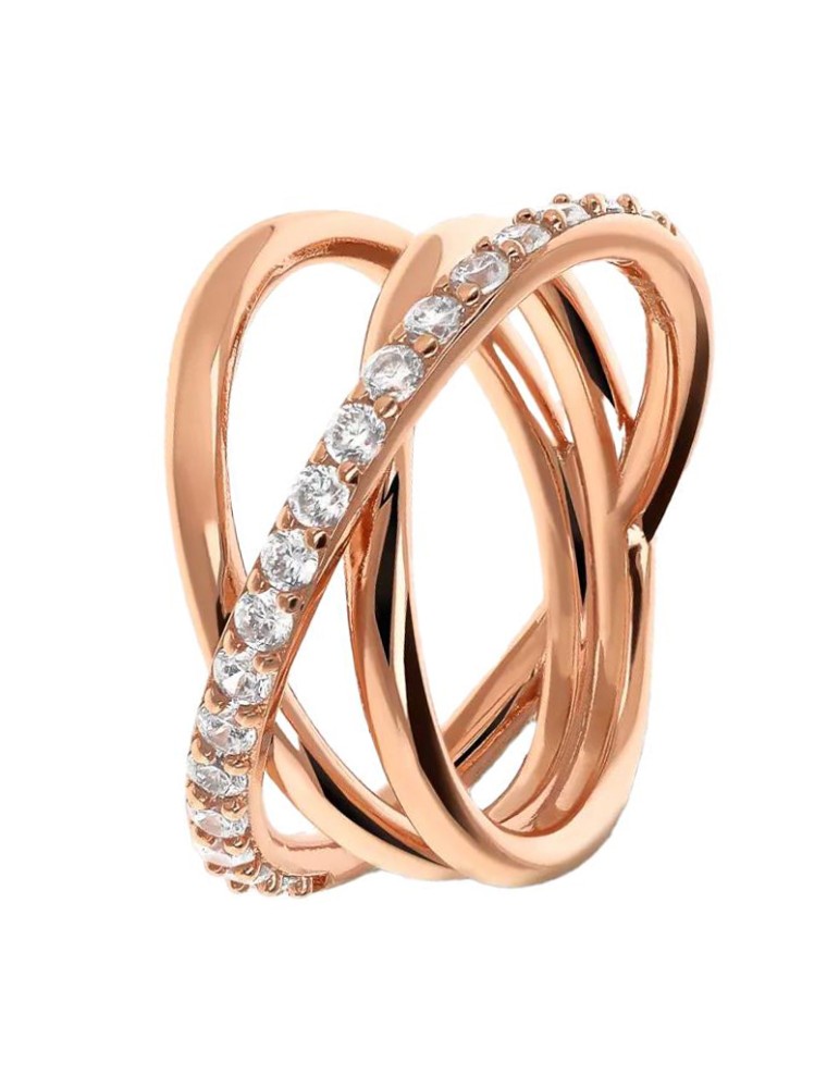 Anello Bronzallure - Veretta -Cubic Zirconia-Misura 16-WSBZ02409.WR-16