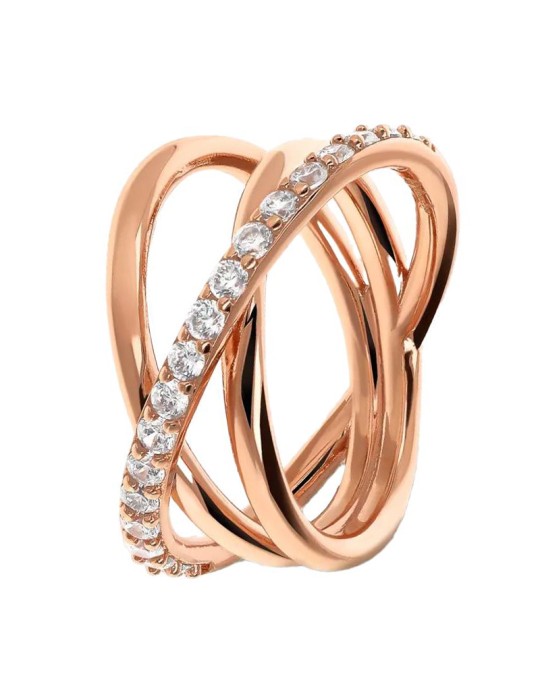 Anello Bronzallure - Veretta -Cubic Zirconia-Misura 16-WSBZ02409.WR-16