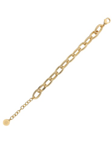 Etruscan Bracelet - Ithaca - Golden Alloy - Oval Links - WSET00844. YG 2
