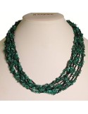 Collana Rajola - Multifilo - Malachite - Spinello Nero - 54-489-6