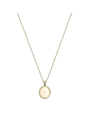 Chimento Necklace - Armillas Acqua in 18k Yellow Gold with Pendant and Natural Diamonds - 45 cm - 0