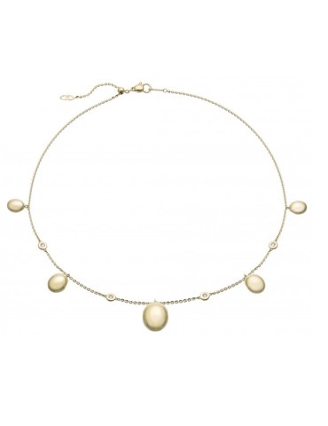 Collana Chimento - Armillas Acqua in Oro Giallo 18 carati con Ciondoli e Diamanti Naturali - 45 centimetri - 0