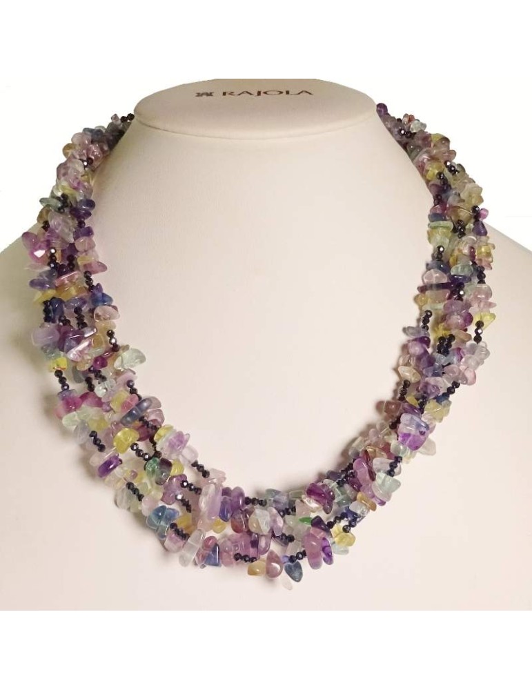 Braccale Con Perlne D Fluorte Con Chusura E Accessor N Argento