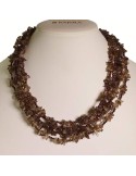 Collana Rajola - Multifilo - Quarzo Fumè - Ematite Marrone - 54-489-9