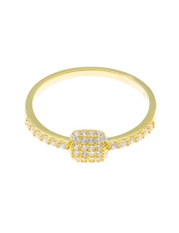 Salvatore Plata-Gold-Cubic Zirconia Ring White-Size 16-272S0031/16 2