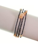 Bracciale Rajola - Multifilo - Spinello Blu - Corallo Rosa -54-497-418