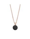 Italo Bottene - IB Noir Necklace in 18K Rose Gold with Pendant and 0.40 ct Black Diamonds - 0