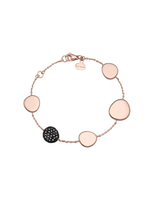 Bracciale Italo Bottene - IB Noir in Oro Rosa 18 carati con Diamanti Neri 0,53 ct - 0