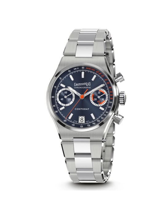 Orologio Eberhard - Contodat Chronographe Meccanico a Carica Automatica 39mm Blu - 0