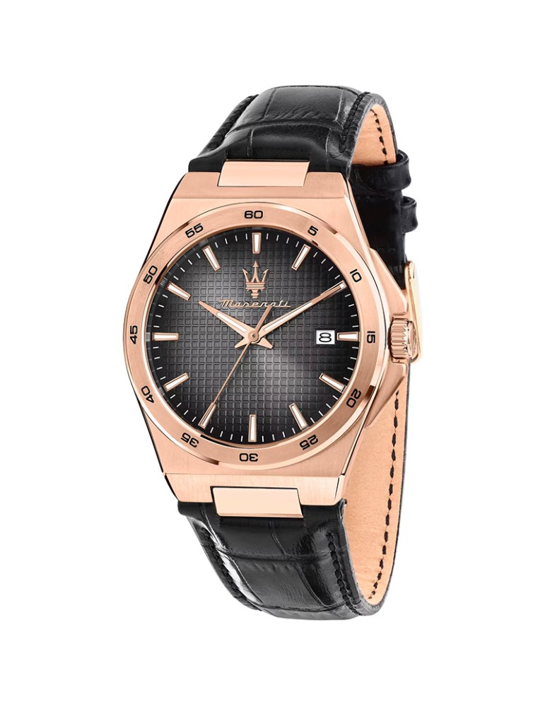 Maserati Watch - Time and Date - Rose Gold - 40mm - Black-R8851153001