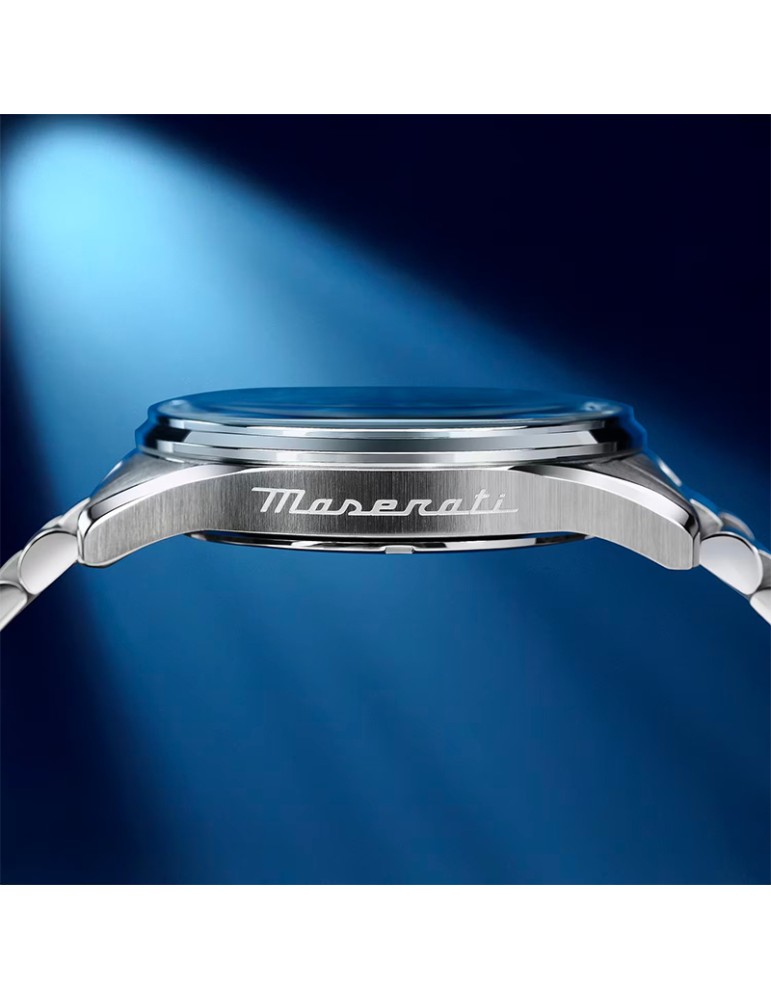 Orologio Maserati - Sorpasso -Tempo e Data-Silver-42mm-Blu-R8853124004