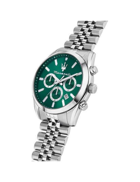 Maserati Watch - Chronograph - Silver - 43mm . Green - R8853151023