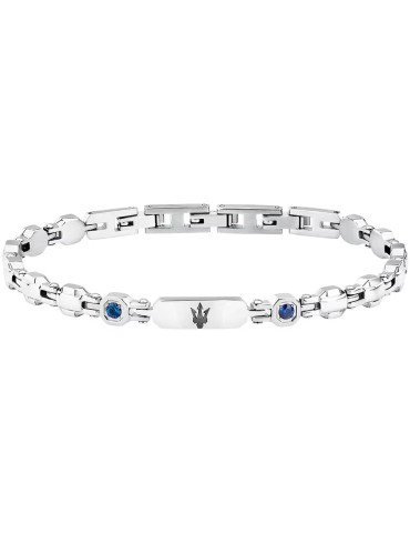 Bracciale Maserati -Sapphire-Acciaio 316L-Zaffiri Coltivati-JM335AXO12